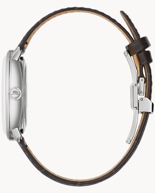 Gray Dial Leather Strap The Best is Yet to Come 96B345 Bulova